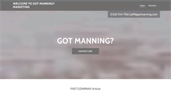 Desktop Screenshot of gotmanning.com
